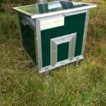 Chicubes Plastic Chicken House for 3 Hens Green