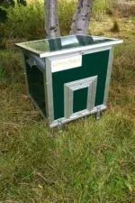Chicubes Plastic Chicken House for 3 Hens Green