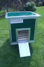 Chicubes Plastic Chicken House for 3 Hens Green - Image 2