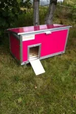 Chicubes Plastic Chicken House for 6 Hens In Hot Pink - Image 3