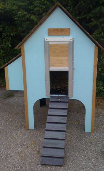 Chicubes Plastic Chicken House for 6 Hens Green