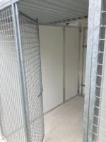 Quadruple Insulated Walk In Kennel Block with Mesh and Solid Runs - Image 4