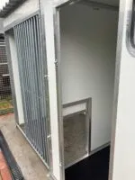 Double Block of Walk In Plastic Insulated Dog Kennels with Runs