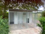 double block of plastic thermal walk in dog kennels