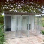 double block of plastic thermal walk in dog kennels