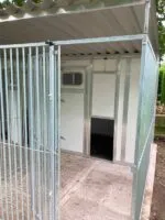 Large Double Block of Plastic Thermal Walk in Dog Kennels - Image 8